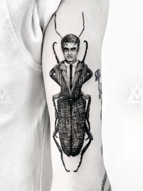 black and grey blackwork tattoo on forearm #43298 | Tattoo Artist Дмитрий Маринченков