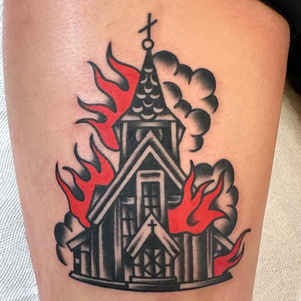Old School tattoo by REMPE TATTOO in Seattle