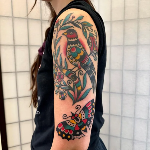 Old School tattoo by REMPE TATTOO in Seattle