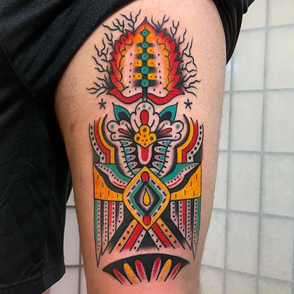 Old School tattoo by REMPE TATTOO in Seattle