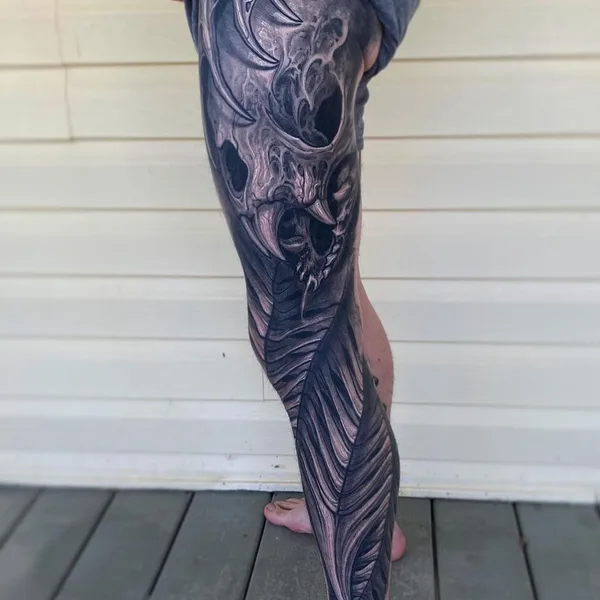 bioorganic tattoo by Jesse Levitt in New York City