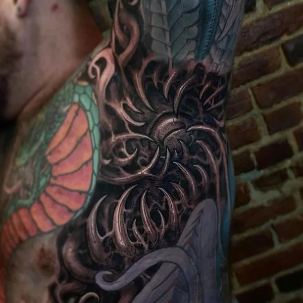 bioorganic tattoo by Jesse Levitt in New York City