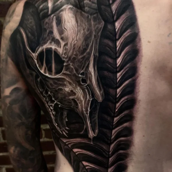 bioorganic tattoo by Jesse Levitt in New York City