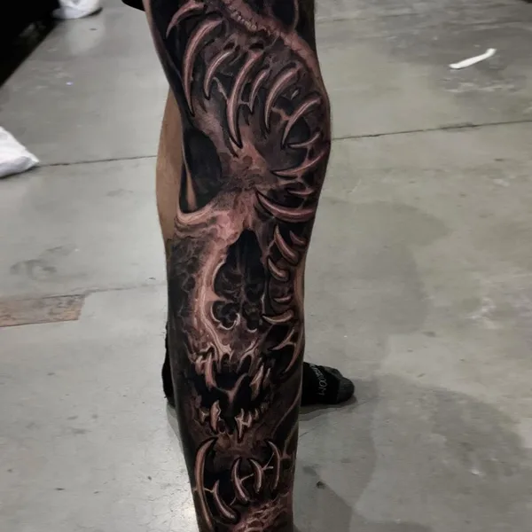 bioorganic tattoo by Jesse Levitt in New York City