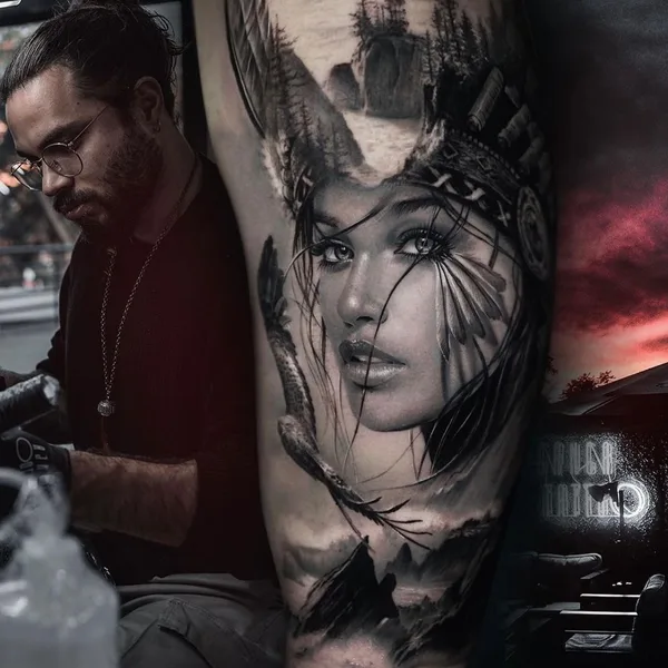 Realism tattoo by Daniel Luzardo in Miami