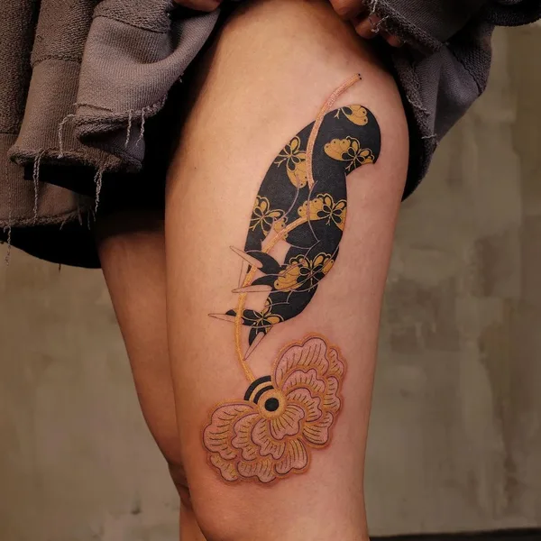 Ориентал tattoo by Nyoung in Seoul
