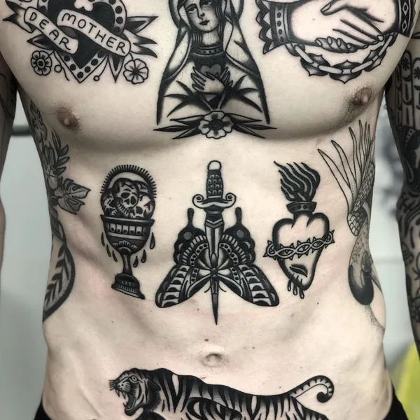 Old School tattoo by Heath Clifford in Liverpool