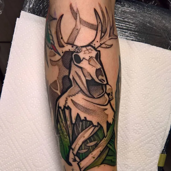 engraving tattoo by Krzysztof Futro in Warsaw