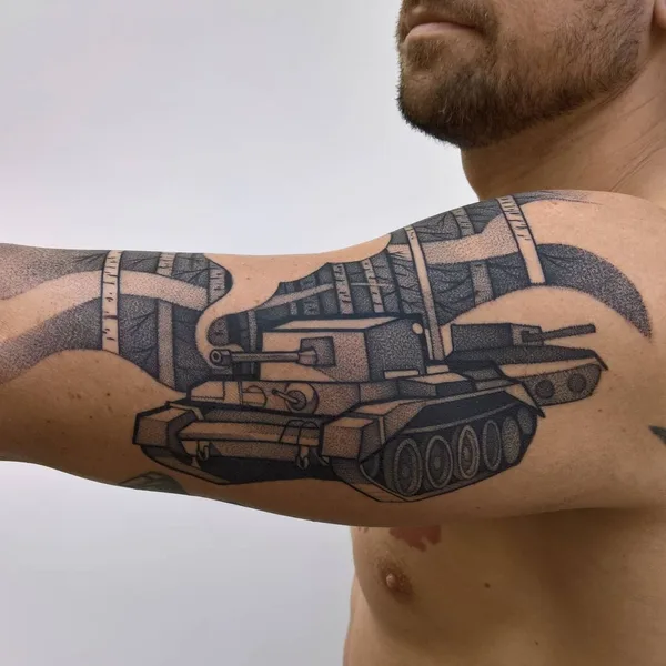 engraving tattoo by Krzysztof Futro in Warsaw