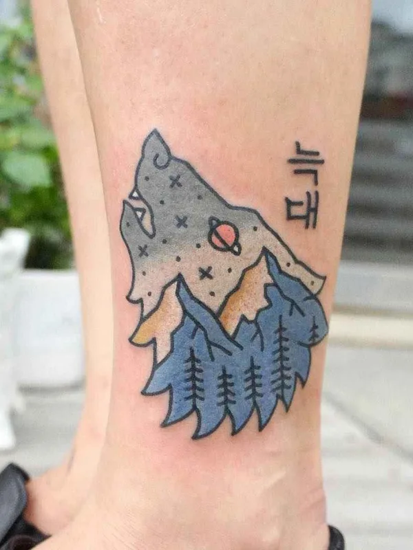 color illustrative 타투 부위 ankle #18802 | 타투이스트 Kimsany