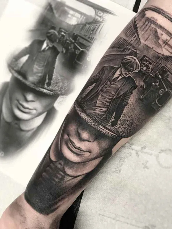 black and grey realism Tatuaggio su forearm #18212 | Tatuatore Rob Richardson