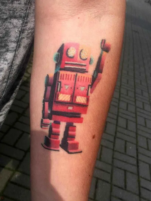 color cartoon tattoo auf forearm #13966 | Tätowierer Giena Todryk