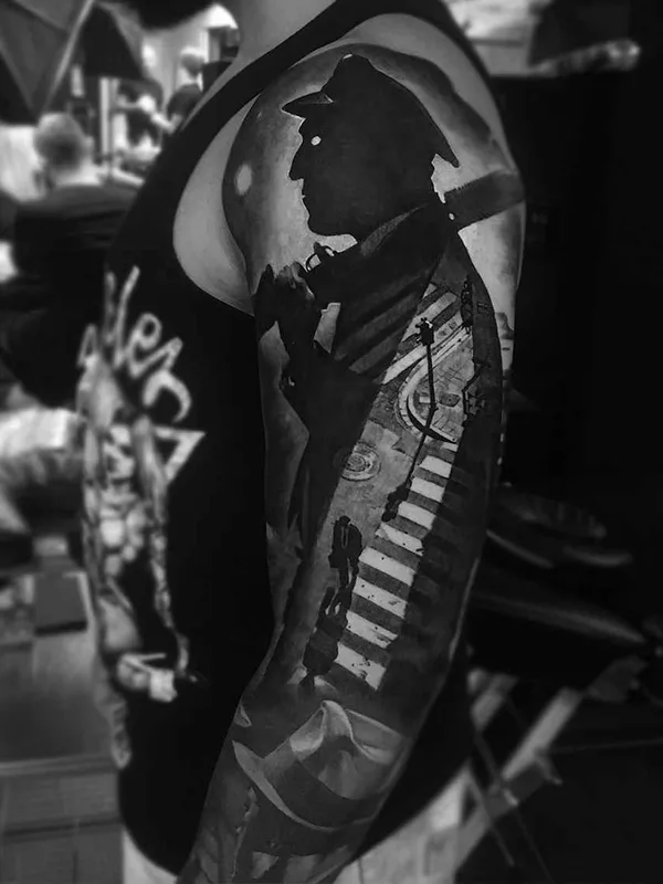 Portrait tattoo by Валентина Рябова in New York City