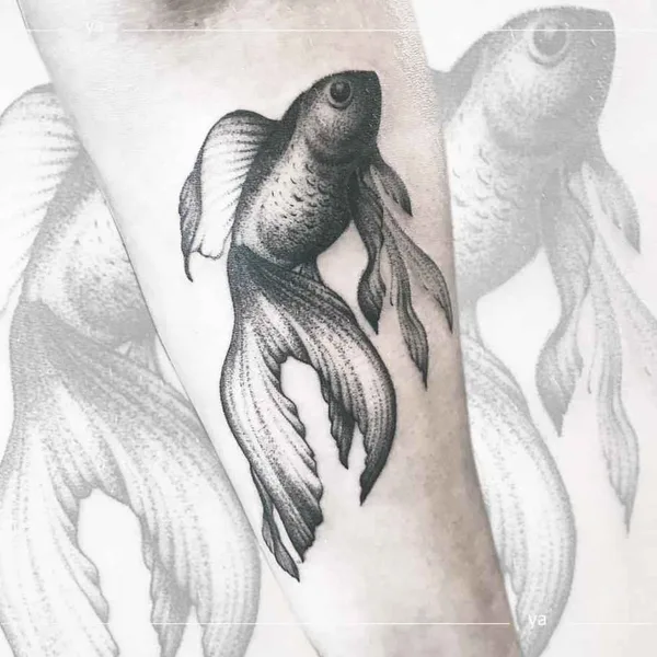 Dotwork tattoo by Анастасия Ятссон in Moscow