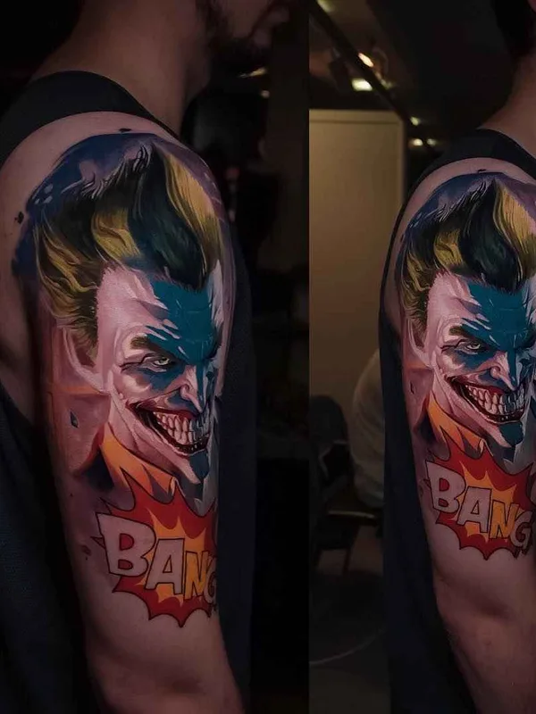 male color realism татуировка на full sleeve #14176 | Тату мастер Николай Джангиров