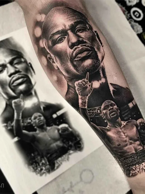 male black and grey realism Tatuaggio su forearm #18211 | Tatuatore Rob Richardson
