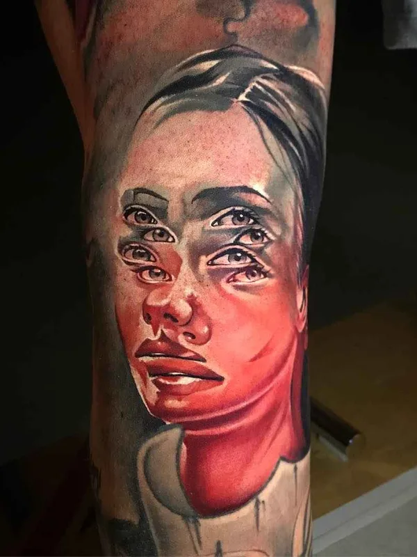 female color realism tattoo on forearm #14514 | Tattoo Artist Benjamin Laukis
