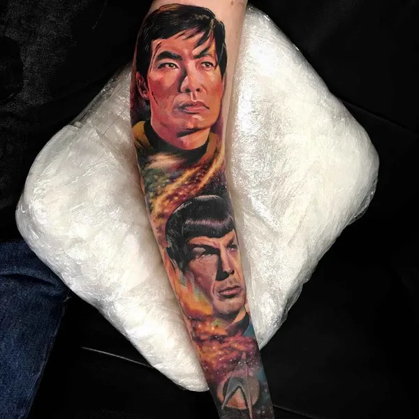 Portrait tattoo by Chris Nieves in Melbourne