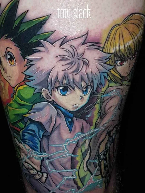 New School tattoo by Troy Slack