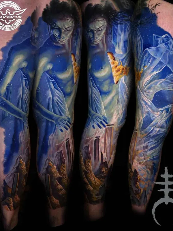 color realism tattoo auf full sleeve #18324 | Tätowierer Moriel El Mori Seror