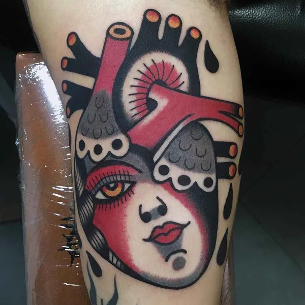 Traditional tattoo by Geno in Pavia