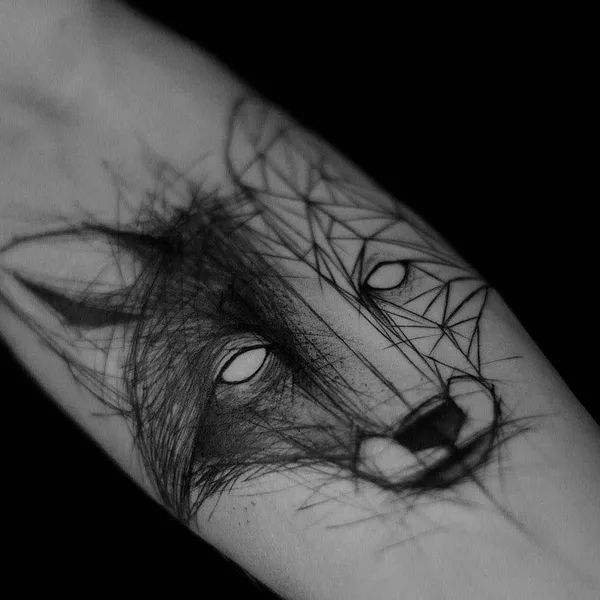 Sketch tattoo by Kamil Mokot in Berlin
