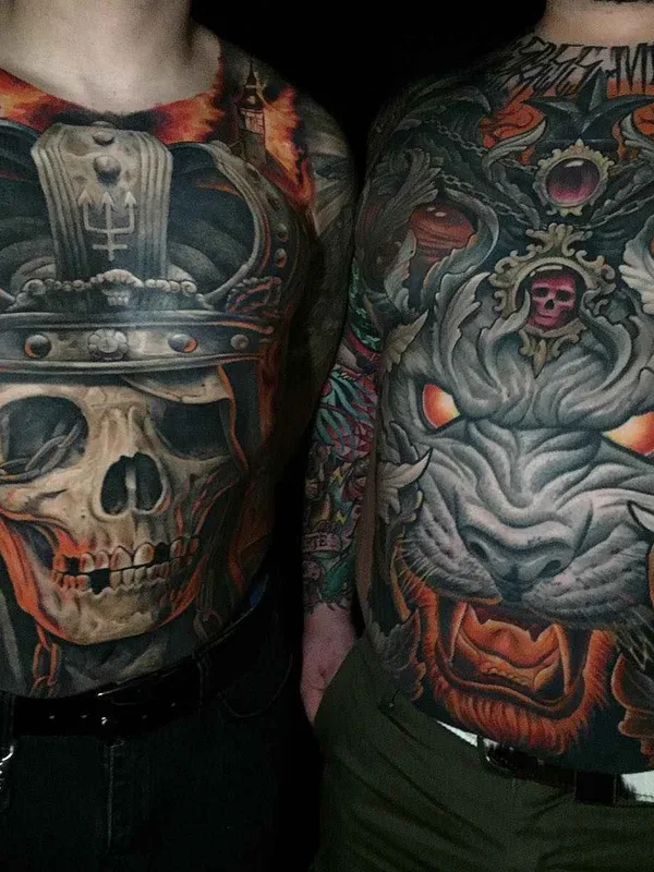 color realism татуировка на chest #16830 | Тату мастер Julian Corpsepainter Siebert