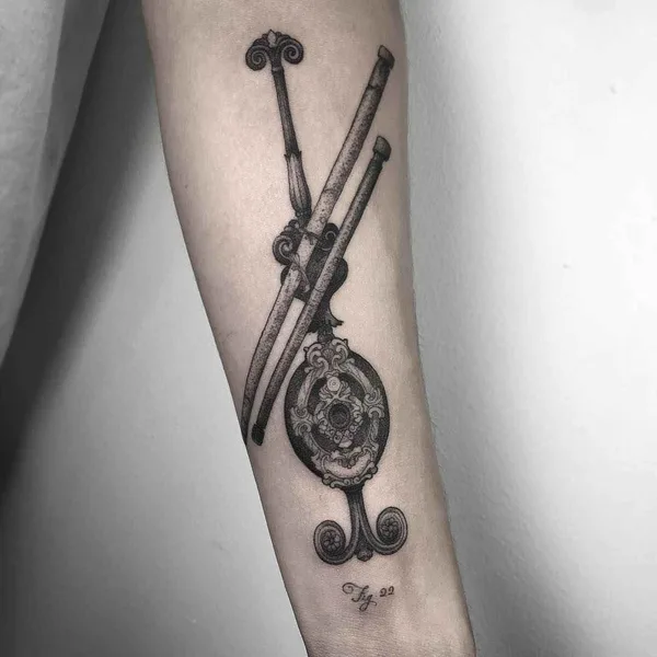 Dotwork tattoo by Nathan Kostechko in Los Angeles