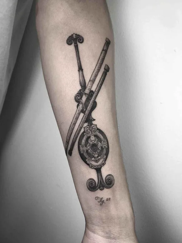 Dotwork tattoo by Nathan Kostechko in Los Angeles