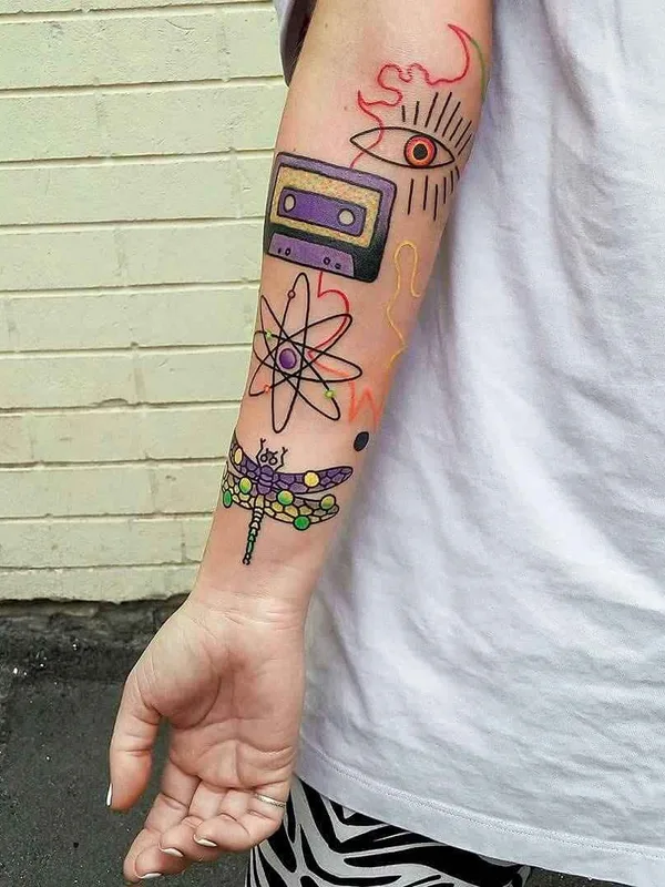 color illustrative tattoo on forearm #13502 | Tattoo Artist Roman Shcherbakov