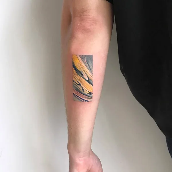 Watercolor tattoo by Amanda Wachob in New York City