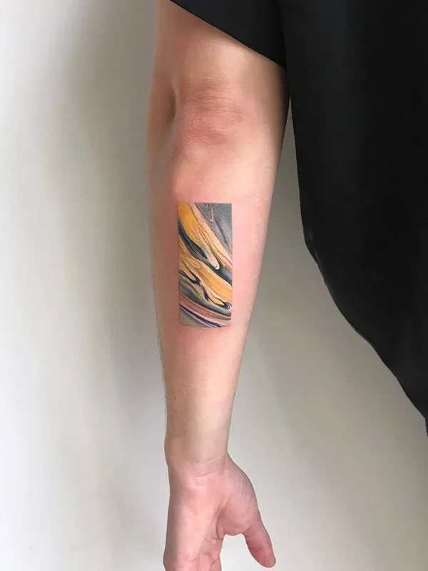Акварель tattoo by Amanda Wachob in New York City