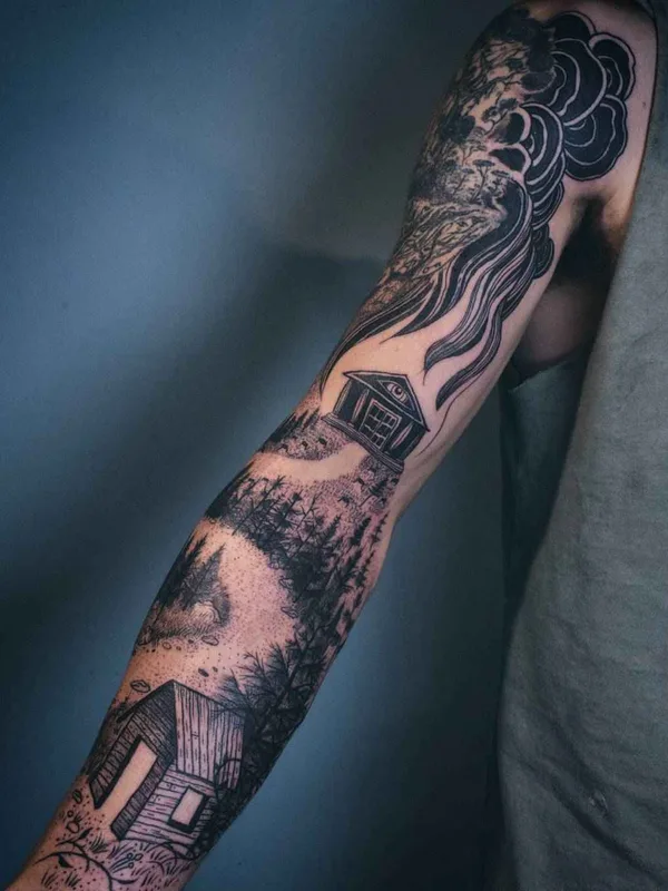 Dotwork tattoo by Noel'le Longhaul (Loone)