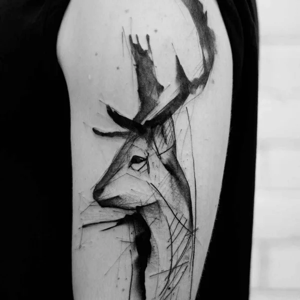 Sketch tattoo by Kamil Mokot in Berlin