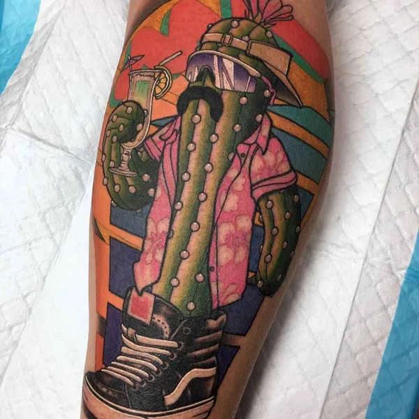 Neo Traditional tattoo by Leisure Brodie Bandit in Perth