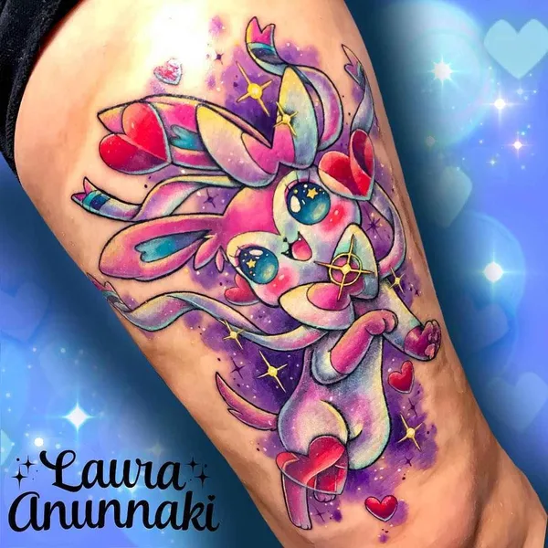 Нью Скул tattoo by Laura Annunaki