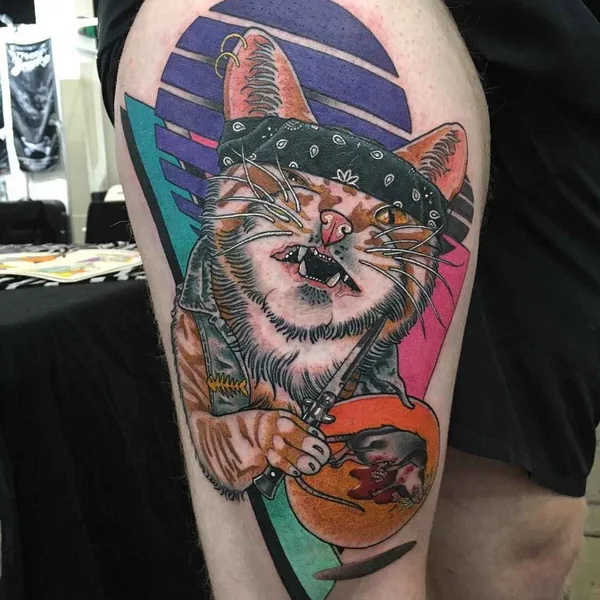 Neo Traditional tattoo by Leisure Brodie Bandit in Perth