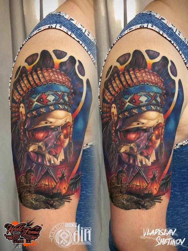 color realism tattoo on upper arm #15783 | Tattoo Artist Vladislav Shetikov