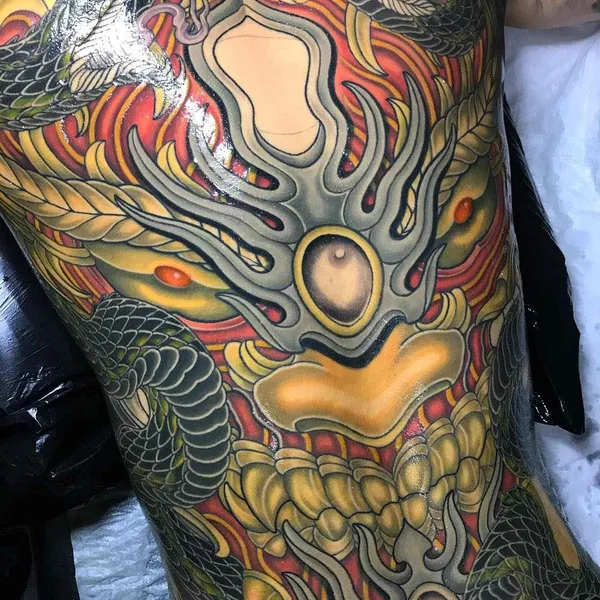 Japanese tattoo by Shiryu in Seoul