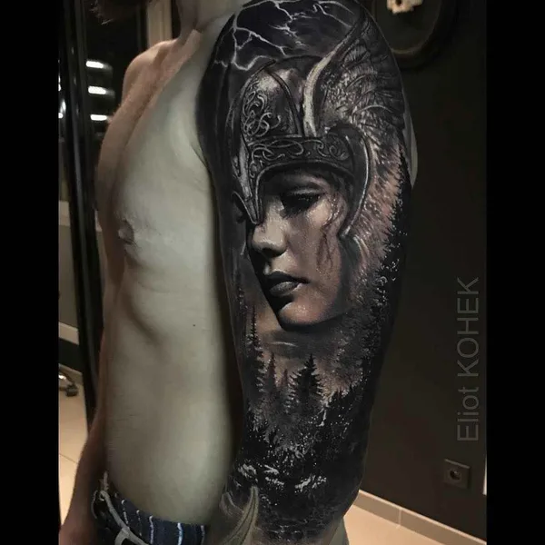 Horror tattoo by Eliot Kohek in Annecy