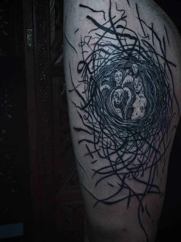 Dotwork tattoo by Noel'le Longhaul (Loone)