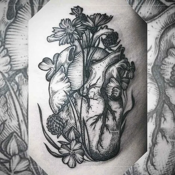 Dotwork tattoo by Анастасия Ятссон in Moscow