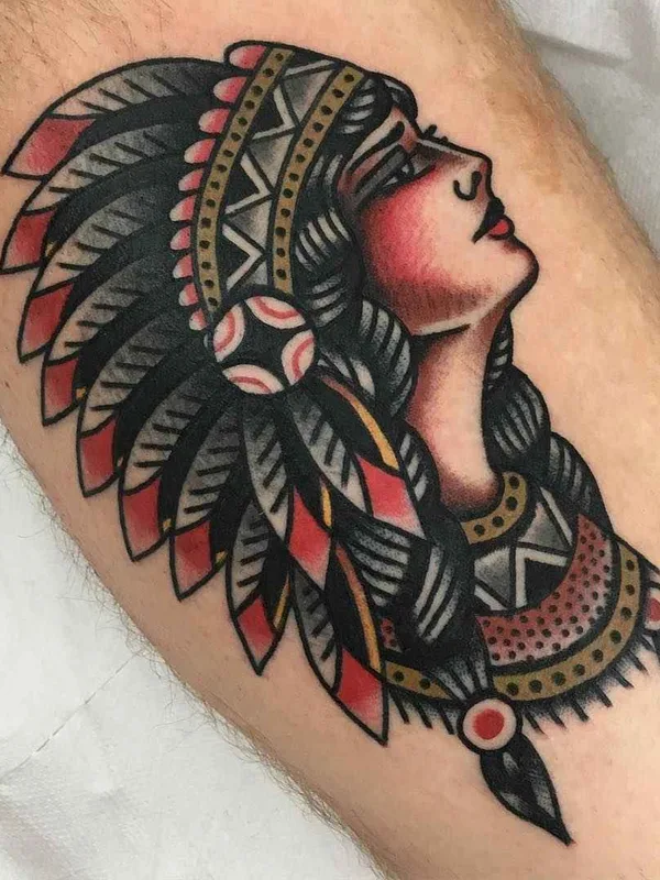 female color traditional tatuaje en forearm #13823 | Tatuador Victor Vaclav