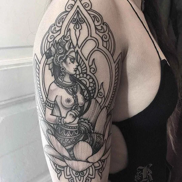 Dotwork tattoo by Кристина Дармаева in Saint Petersburg