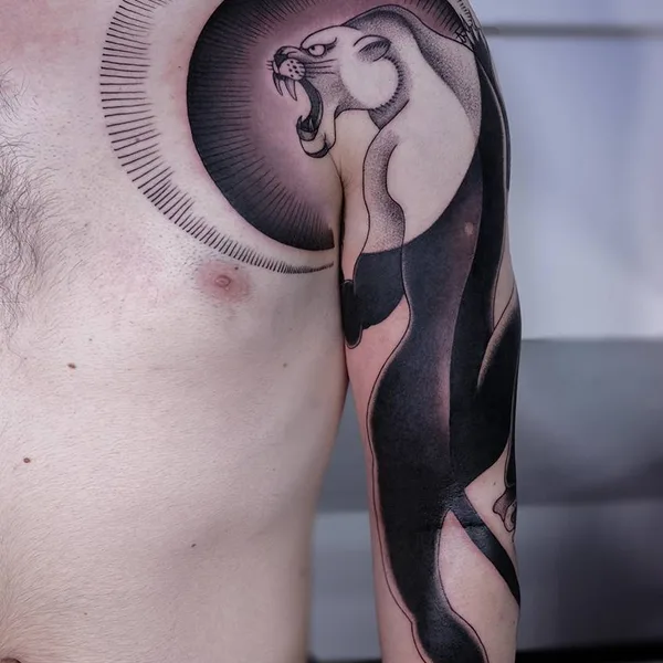 черная tattoo by  Zamyatina Mariya in Тюмень