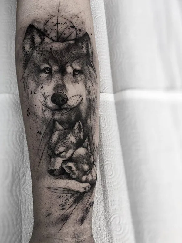 black and grey black and grey tatouage sur forearm #27556 | Artiste tatoueur Paulo Reis