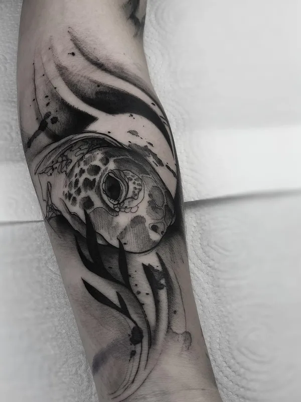 black and grey black and grey tatouage sur forearm #27553 | Artiste tatoueur Paulo Reis