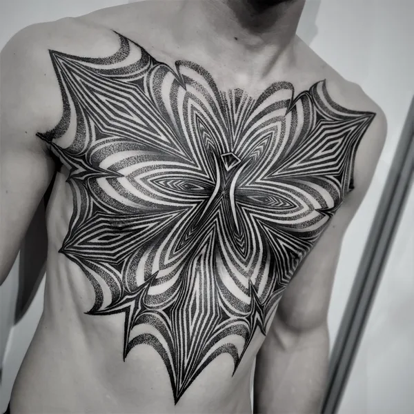 Ornamental tattoo by ILYA CASCAD in Las Vegas