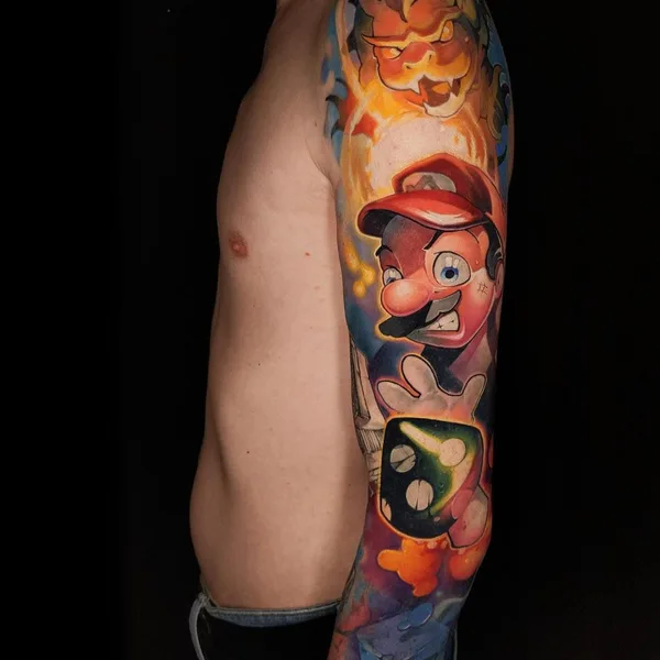 New School tattoo by Азат Камалетдинов in Краснодар