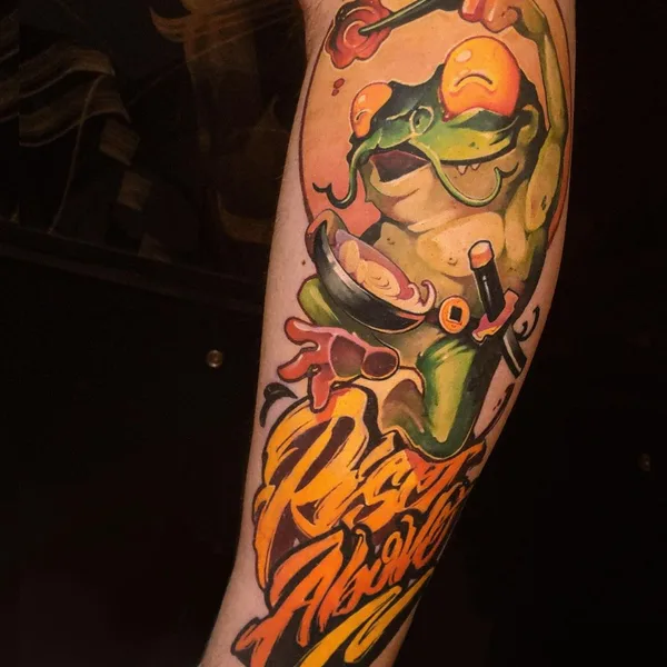 New School tattoo by Азат Камалетдинов in Краснодар